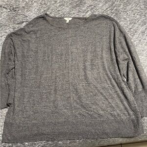 Terra & Sky Charcoal Knit Top - NWOT